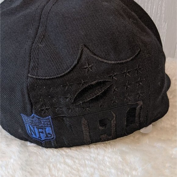 Indianapolis Colts NFL Reebok black fitted hat EUC sz7 - Picture 6 of 10